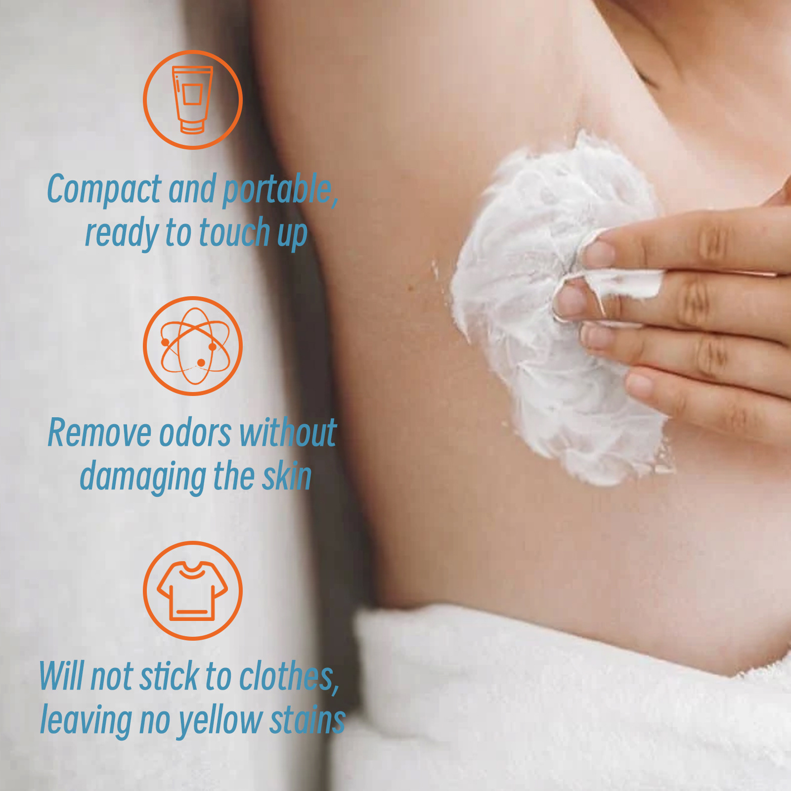 EELHOE Deodorant Cleansing Achselhöhle Fuchs Geruch, Schweiß, erfrischender und lang anhaltender Duft Körperpflegecreme_voghion.com