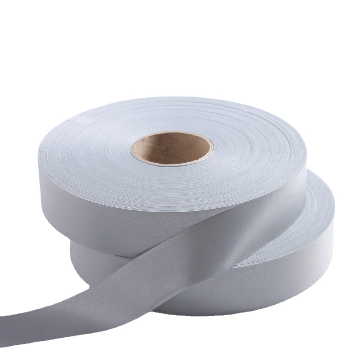 亮银化纤反光布反光带工装反光条欧标EN20471银色高亮反光面料