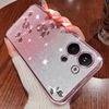 Applicable OPPORENO11 flash powder gradient mobile phone case Findx7 electroplating rhinestone A98 eternal life flower A38 soft shell A2