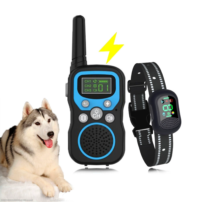 Товары для домашних животных устройство для дрессировки собак для предотвращения лая голосовой пульт дистанционного управления на большие расстояния 1500 метров без поражения электрическим током лай тренировочный ошейник для собак