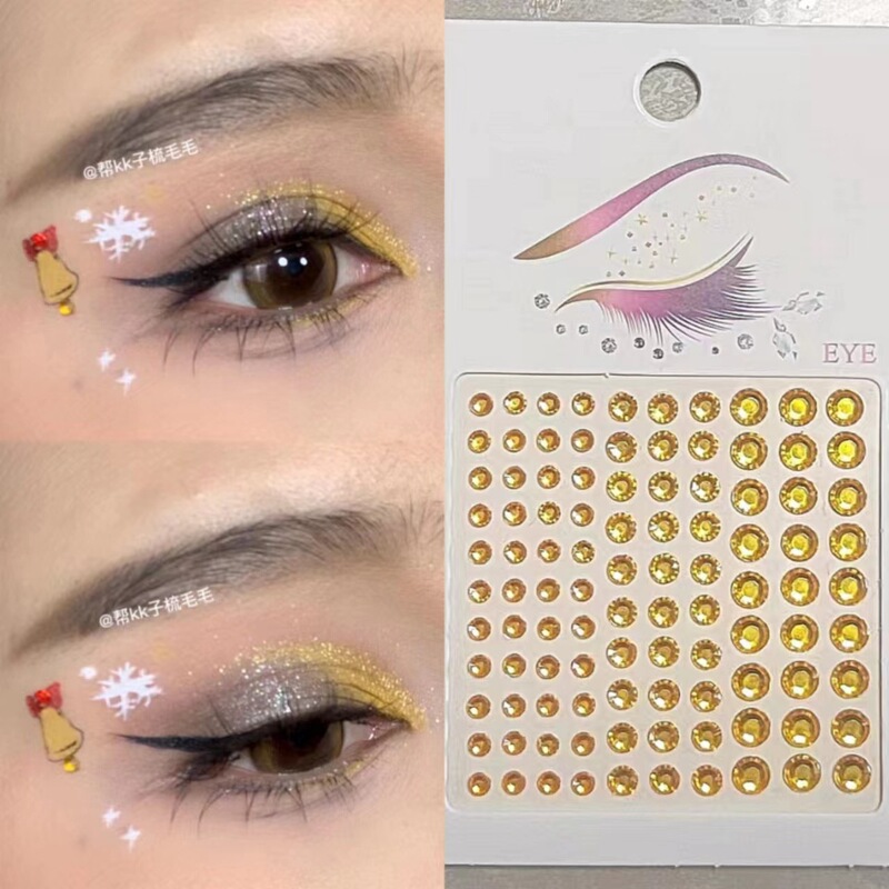 Stage Performance Shining Eye Diamond Paste blingbling Diamond Eye Diamond Face Diamond Paste Eyebrow Diamond Paste Rhinestone Paste