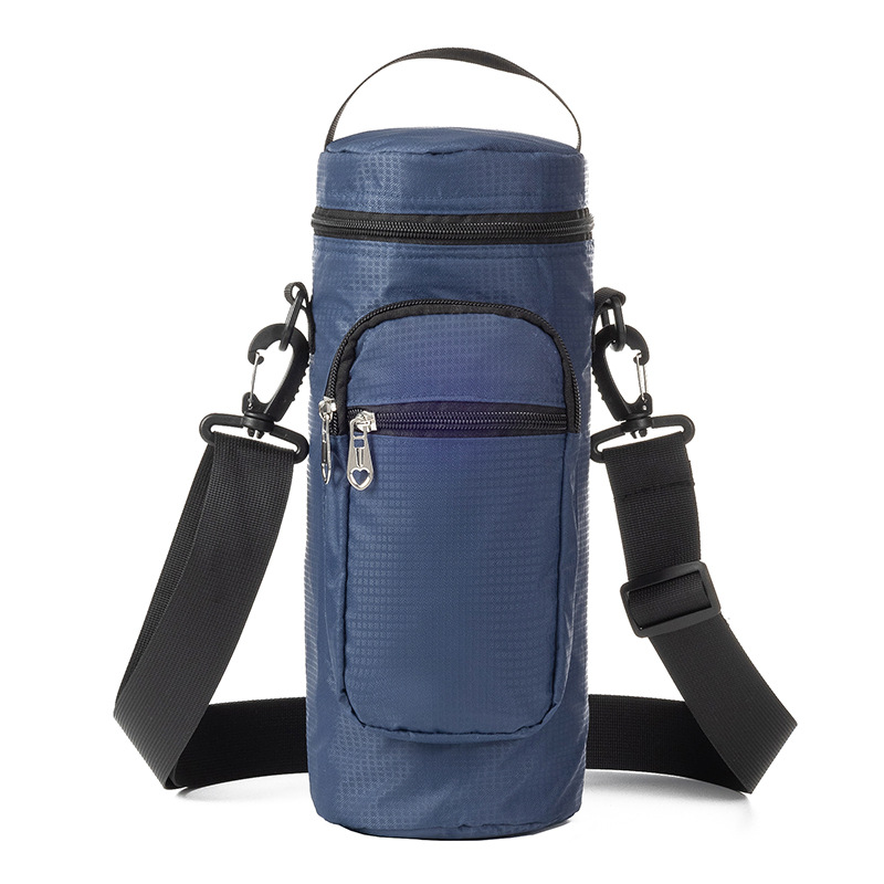 Funda aislante de bolsa de hielo de tela Oxford Funda protectora de botella de agua caliente plegable para picnic al aire libre Bolsa de taza de mantenimiento fresco de viaje LOGO