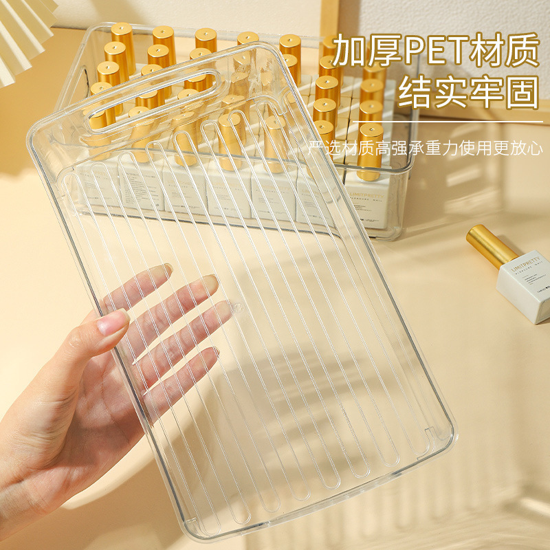 Spot Wholesale Simple Transparent Nail Polish Manicure Storage Box Desktop Acrylic Storage Box Stackable Sundry Box