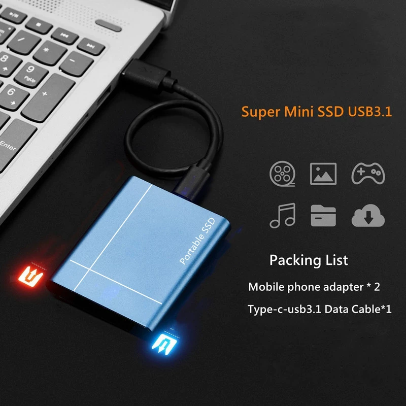 新升级固态移动硬盘8TB10TB16TB高速移动硬盘