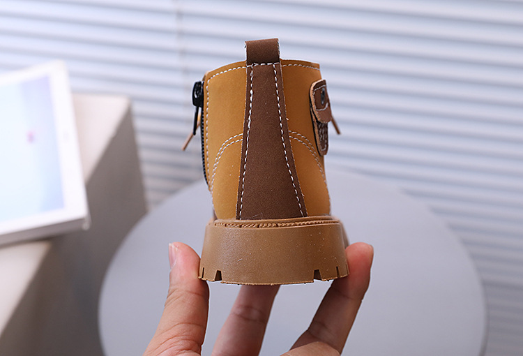 Botas de algodão com pelúcia para crianças meninos e meninas_voghion.com