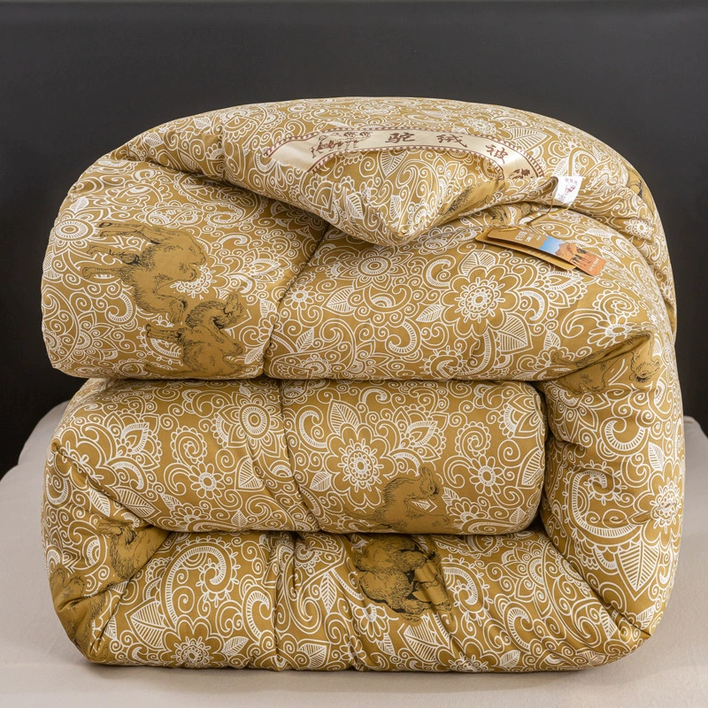 Плотное одеяло из верблюжьей шерсти, быстро нагревающееся и теплое зимнее одеяло, двойное хлопковое одеяло, одинарное зимнее хлопковое одеяло для студенческого общежития, матрас с хлопковым наполнителем.