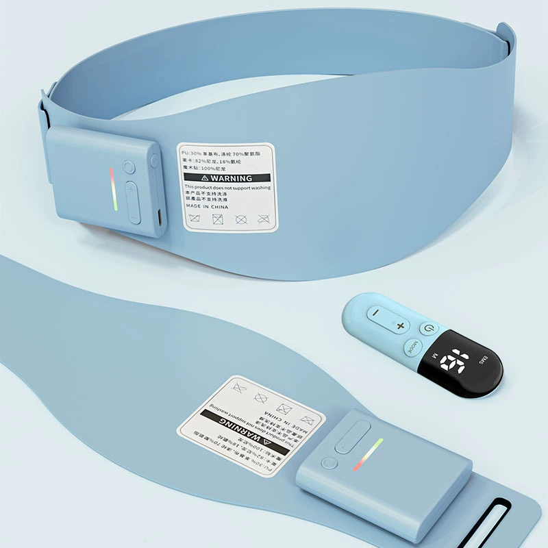 Теплый пояс для похудения, горячий компресс для снижения веса, массажер для живота с микротоками EMS, для похудения и удаления жира, вибрационный EMS