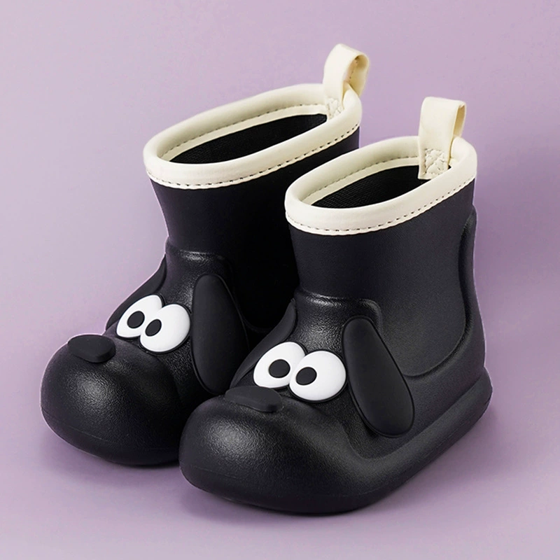 Милые детские резиновые сапоги из ЭВА, нескользящая водонепроницаемая детская обувь для воды, милые детские макароны