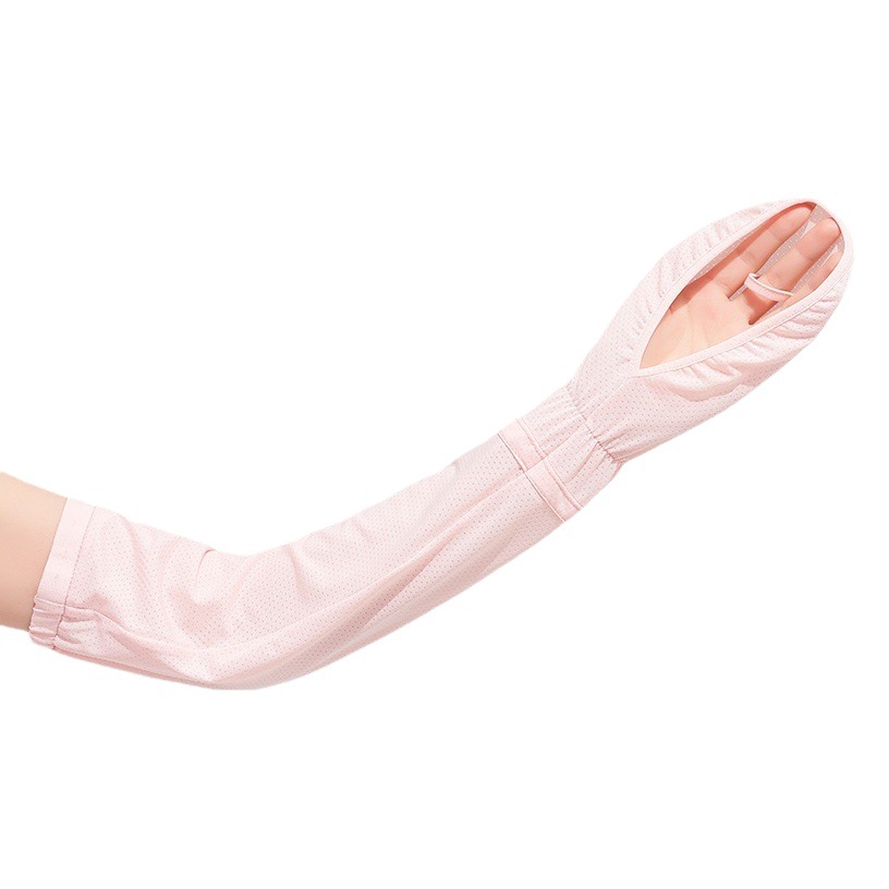 Sol protección hielo manga moda al aire libre verano mujeres conducción oversleeve protección uv delgada ajustable brazo protección oversleeve