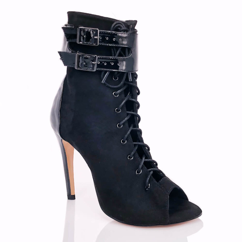  lace-up boots high help female fashion shoes with modern dance jazz pole dancing shoes Latin salsa