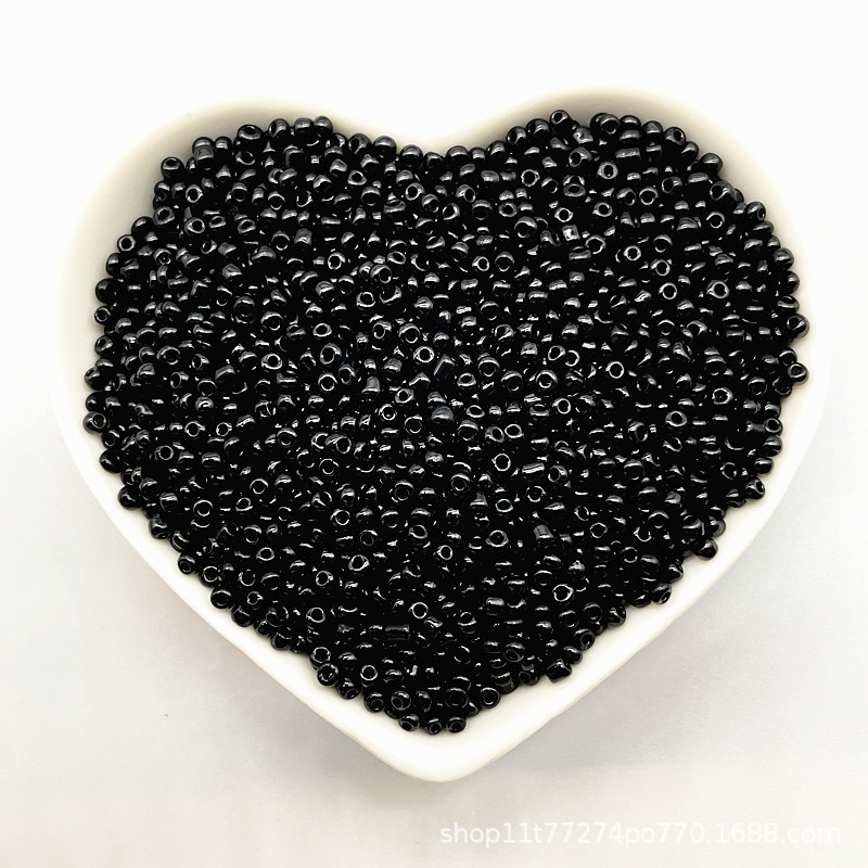 2/3/4mm color sólido vidrio pequeño arroz cuentas DIY hecho a mano collar pulsera joyería accesorios (15g un paquete)