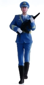 Модель миниатюры почетного караула масштаба 1/64/43 с 3D цветной печатной куклой