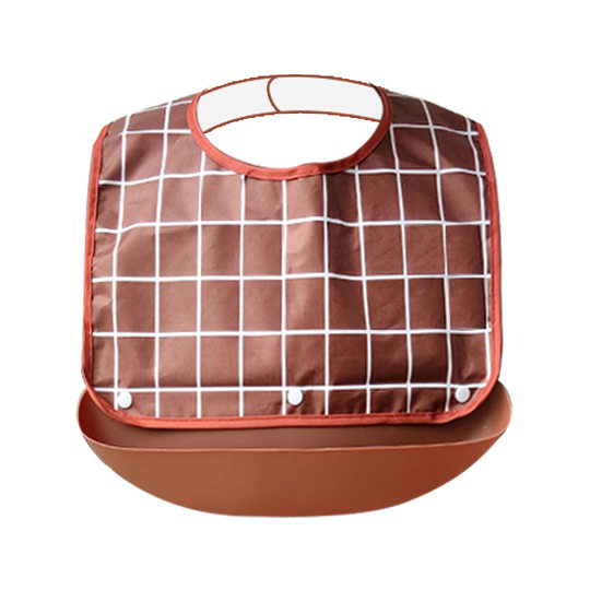 Food bib for the elderly Food pocket for adults Food pocket for the elderly Waterproof bib saliva pocket Apron large size