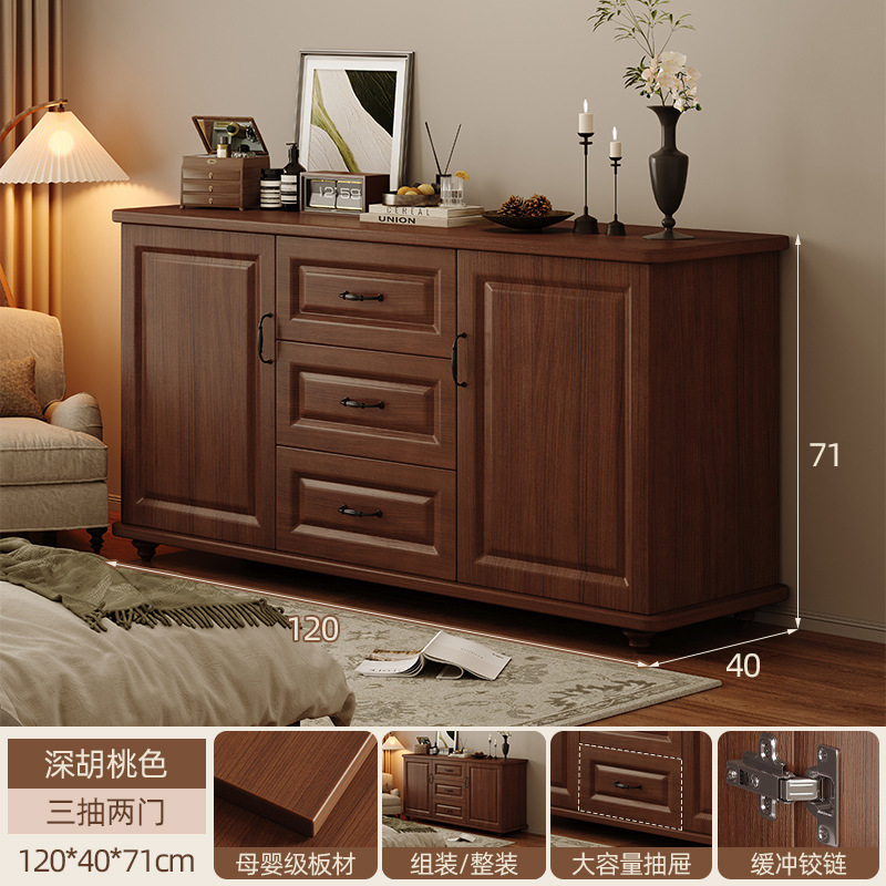 Cómoda junto al sofá de la sala de estar, cómoda de madera maciza, cómoda, cómoda de dormitorio, cómoda, cómoda americana