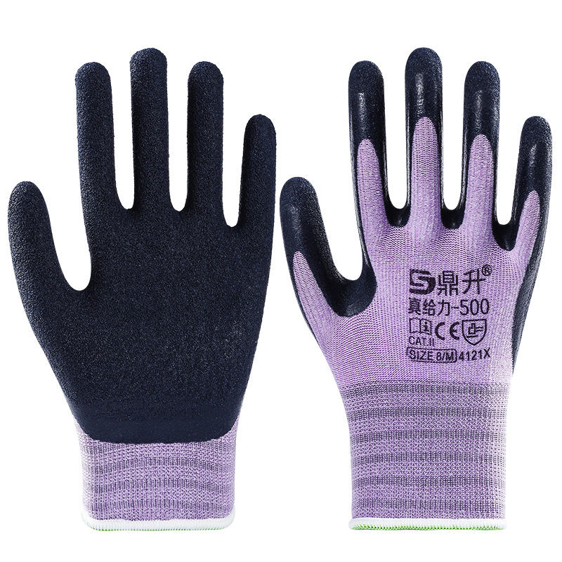 Guantes de protección laboral al por mayor gruesos anti-desgaste neumáticos antideslizantes guantes de goma de trabajo duro guantes de látex duraderos