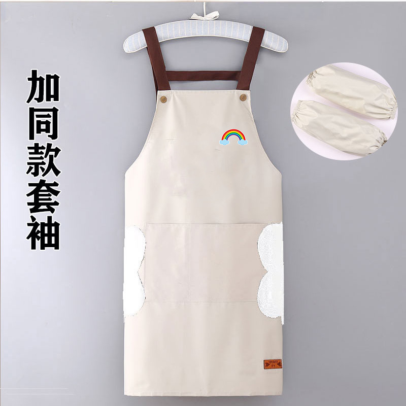 メーカー卸売家庭用キッチンエプロン男性と女性のための防水および耐油オイルペイントルーム作業エプロンマニキュア大人のレストラン作業服|undefined