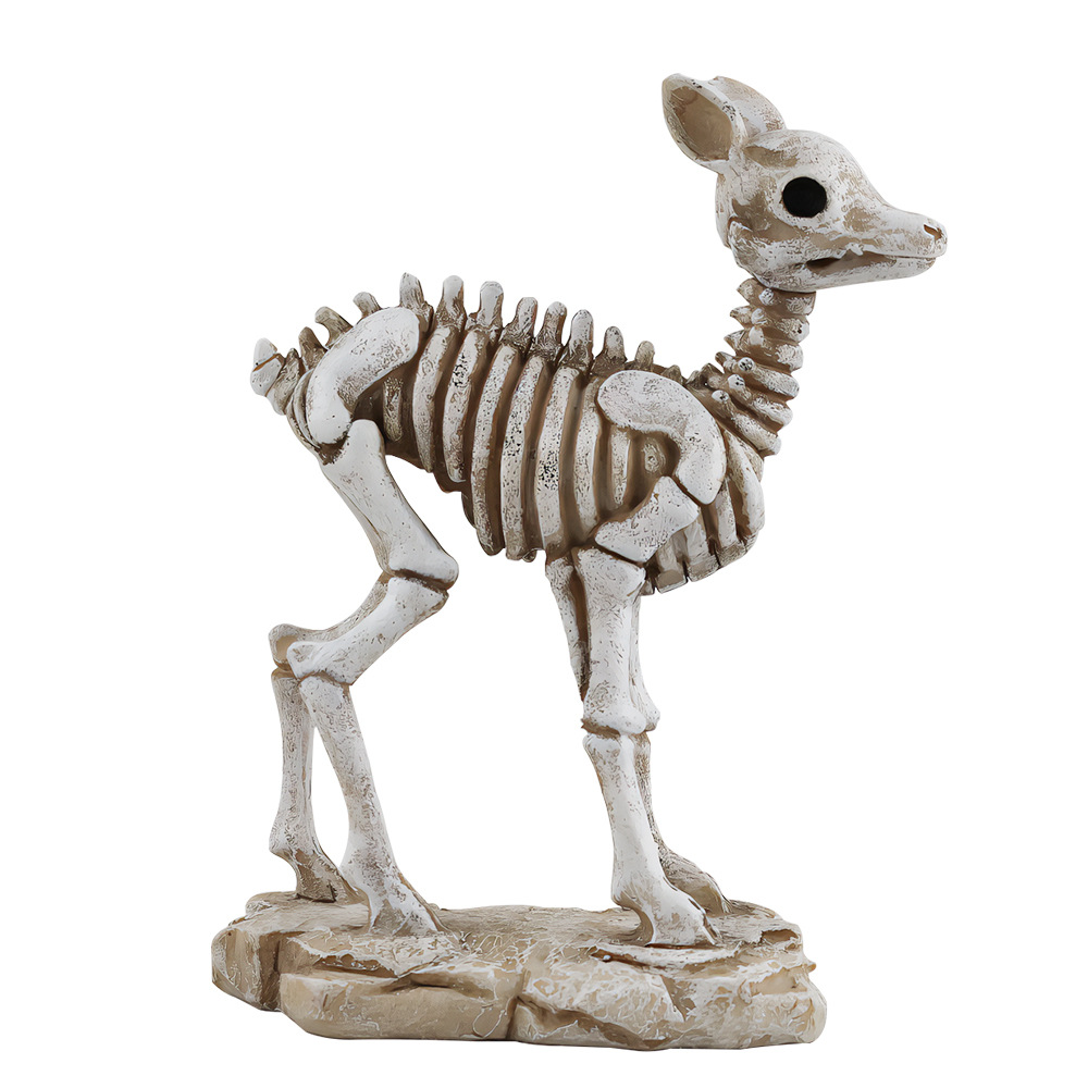  Hot-selling Animal Skull Skeleton Fawn Ornaments Halloween Home Desktop Holiday Decorations