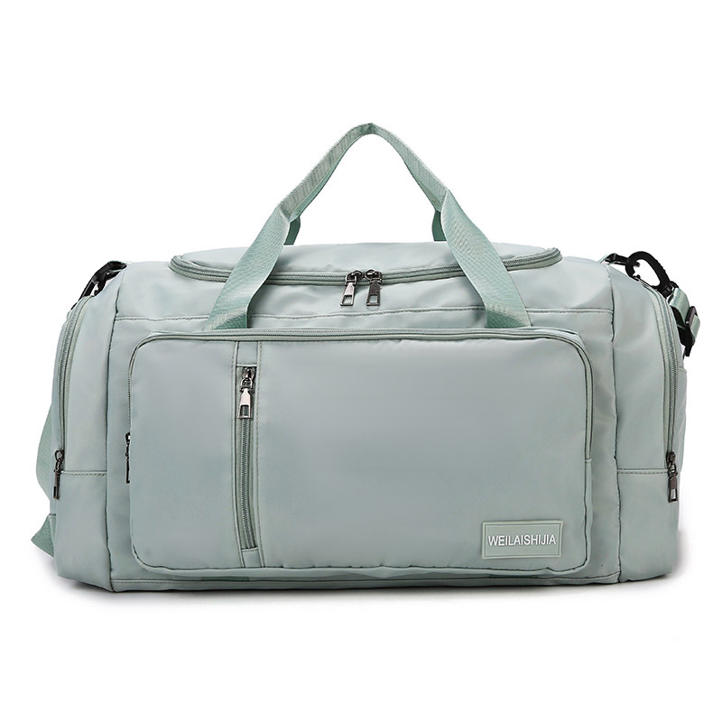 Bolsa de viaje multifuncional transfronteriza de hombro plegable de gran capacidad, bolsa de viaje corto, bolsa de equipaje independiente para zapatos, bolsa de fitness