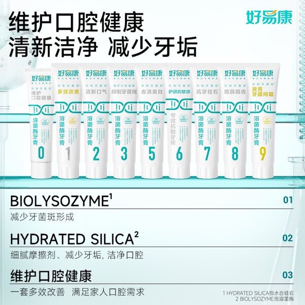 Haoyikang Toothpaste No. 1 lysozyme multi-effect to improve oral gum…