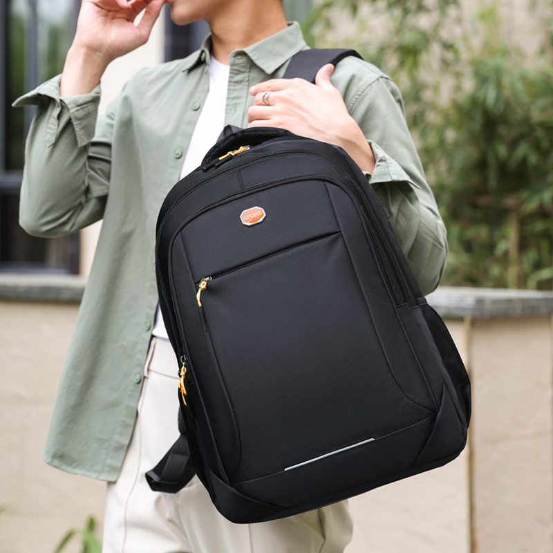 2024 nuevo estilo de alta sensación de hombre mochila de negocios mochila de computadora portátil de moda simple bolsa de estudiantes casuales