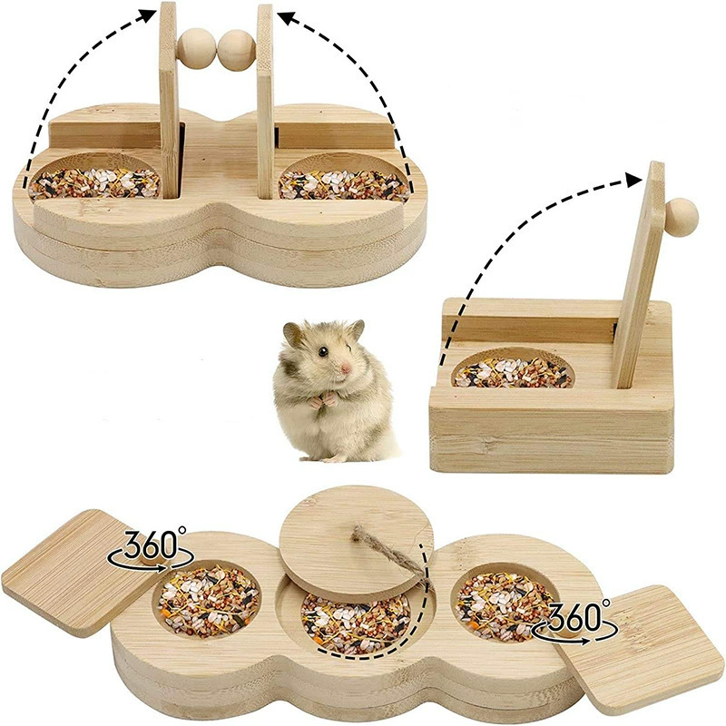 Новая деревянная кормушка Тоторо домашняя закуска для домашних животных игрушка хомяк фуражирование игрушка источник производитель производство