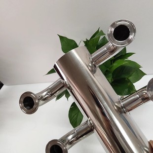 304 stainless steel water separator manufacturer large flow double row shunt collector threaded joint stainless steel water separator