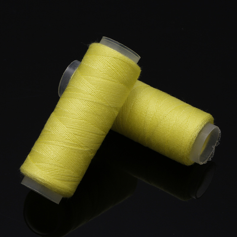 Mayorista línea de costura casera colorida costura manual rollo pequeño 402 línea de máquina de coser hecha a mano ropa DIY poliéster costura manual image 11