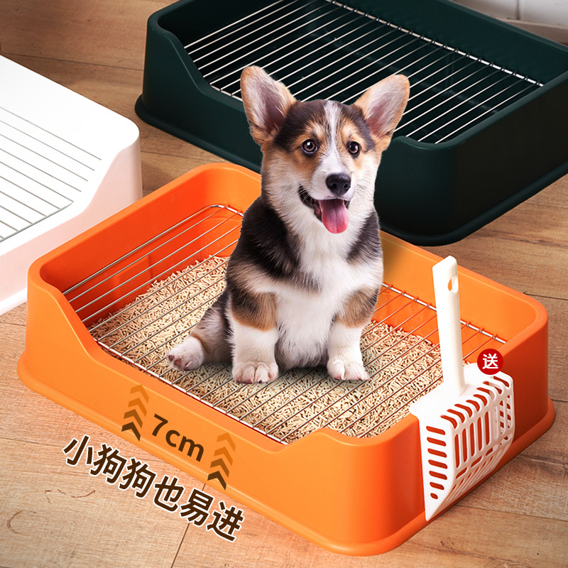 Pet Supplies Wholesale Stainless Steel Mesh Dog Potty Dog Litter Pan Dog Urinal Pan Anti-Stepping Small to Medium Size Dogs