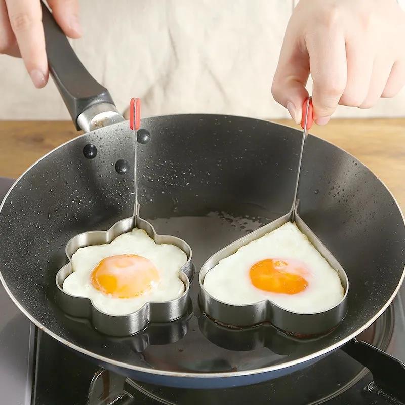 卵オムレツ弁当モデルポーチドエッグクリエイティブフライドラウンド研削工具型朝食オムレツ愛|undefined
