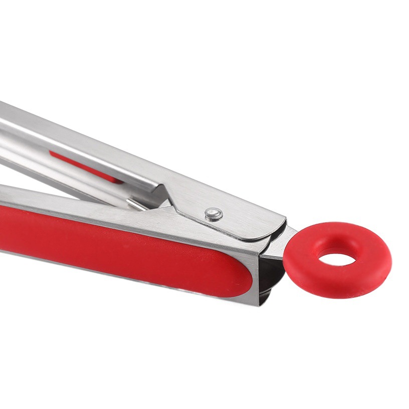 En stock clip de alimentos de silicona clip de alimentos de acero inoxidable cocina resistente a altas temperaturas filete barbacoa clip de barbacoa clip traje