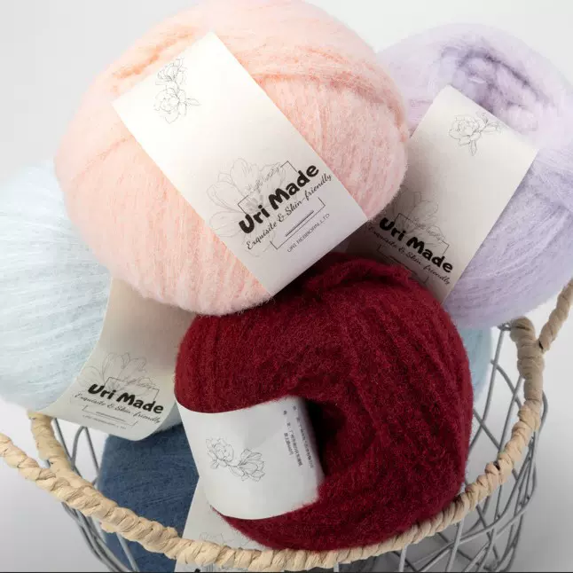 慕斯线8股手工手编线包包帽子毛衣毛线玩偶毛绒柔软围巾钩织