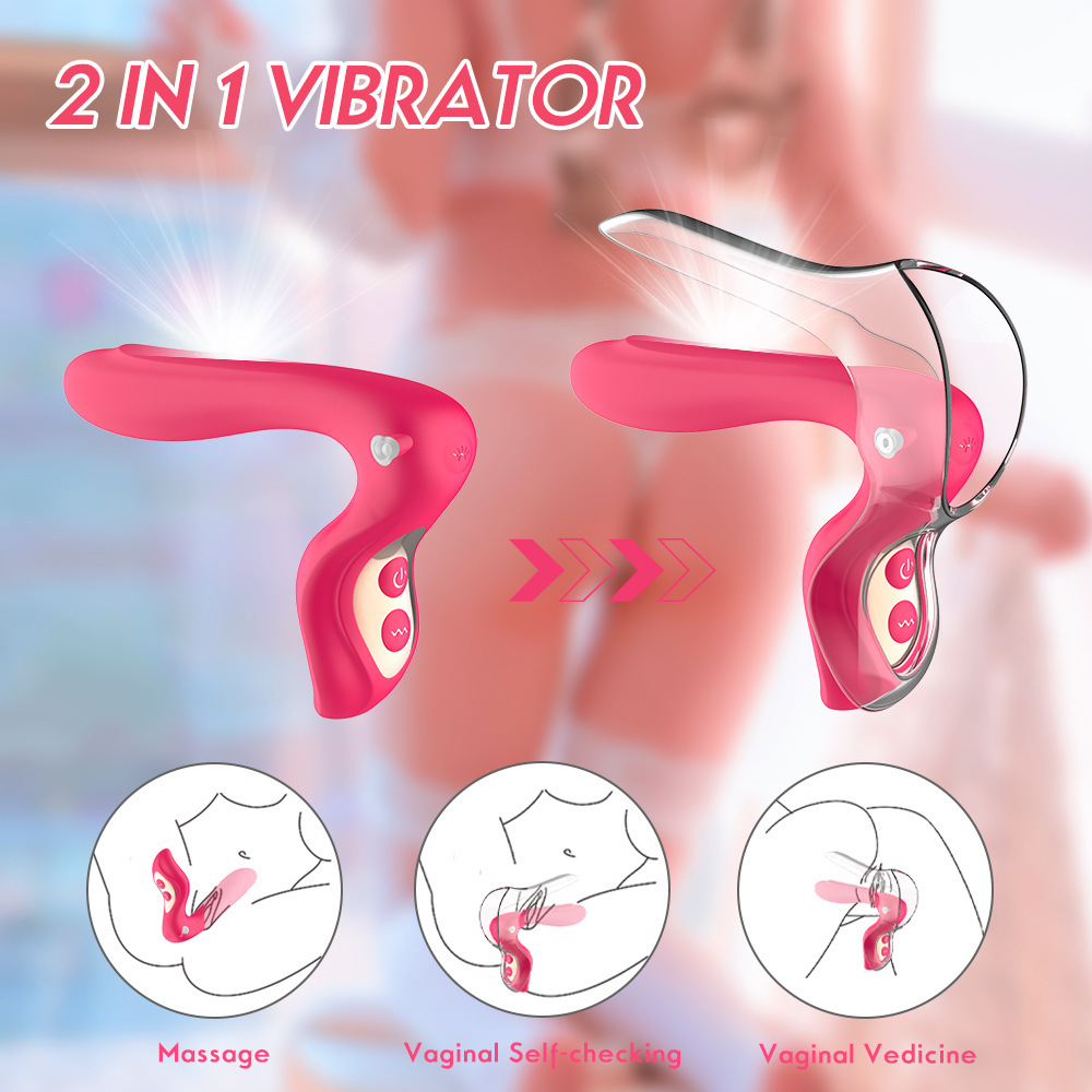 Detachable Silicone Duckbill Dilator with Light, Handheld Vaginal Speculum Vibrator — detail image 8