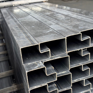 P-Type Tube Groove Tube Special-Shaped Tube Galvanized P-Type Tube Manufacturer Spot Furniture Special-Shaped Tube Guardrail Tube P5080