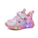 Children's Shoes with Light Women's Shoes Spring and Autumn 2025 New Mesh Breathable Children's sneaker All-match Princess Running Shoes
