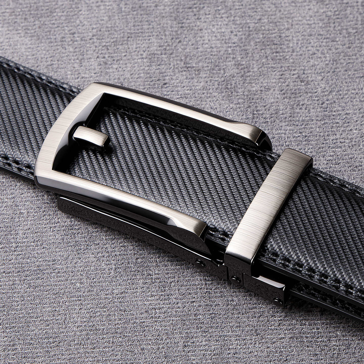 Amazon Cross-border Men's Leather Belt Genuine Leather Automatic Buckle Youth Business Factory Wholesale Belt