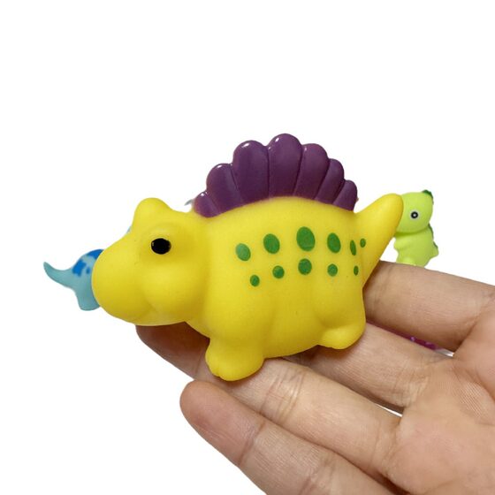 Cross-Border touch light-emitting dinosaur vinyl children's bathroom bathhouse mermaid induction water playing animal water playing toy