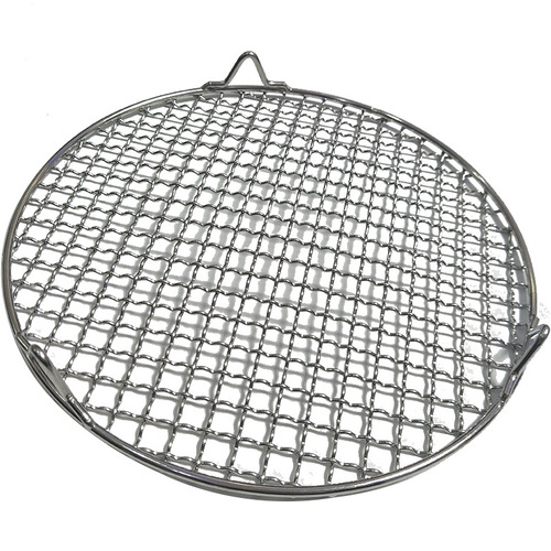S588 round barbecue net 304 stainless steel Korean style barbecue net with legs curtain press meat bacon grate air frying