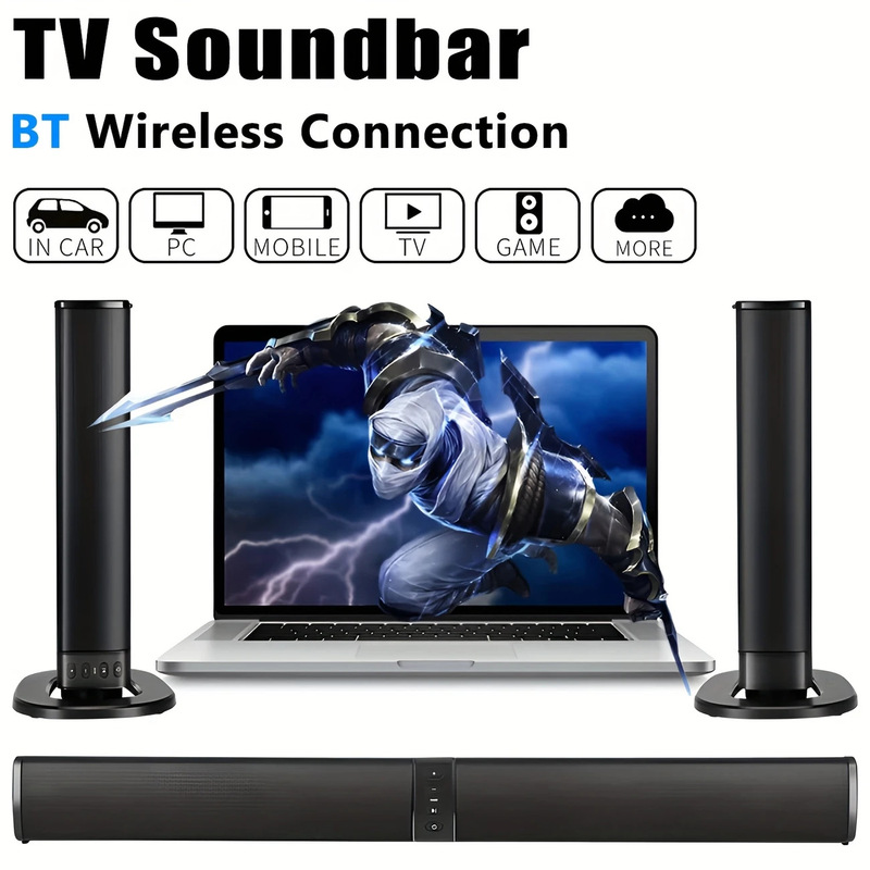 Tv Soundbar Home Theater Sound System Bluetooth Speaker Computer Tv Soundbar Subwoofer