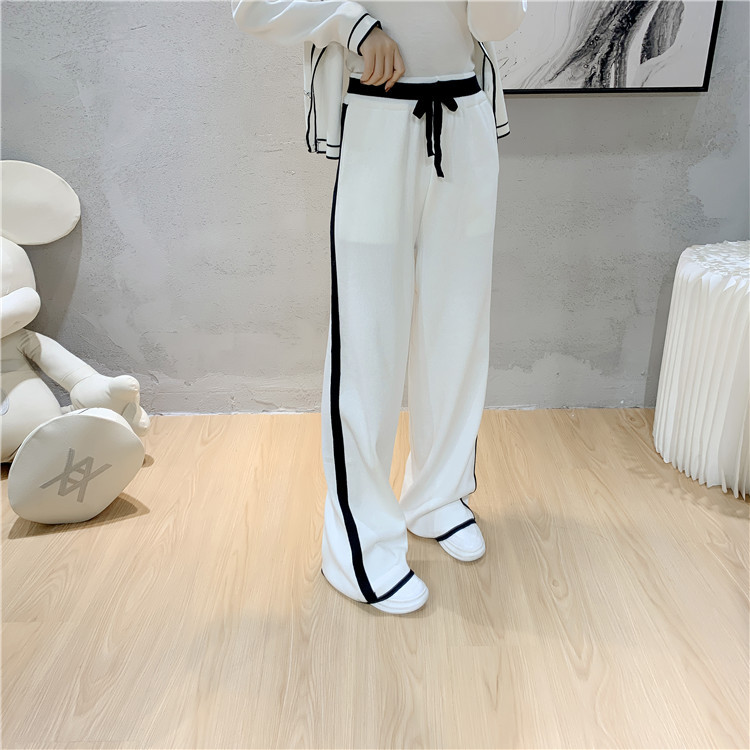 910g Weight Long Sleeve Sleeve Length Polyester, Viscose fiber Fabric Type Pant Co-ord Set Sets Type 2 Pieces Set Quantity Holiday, Daily Occasion Round Neck Neckline Loose Fit Type Bow Knot Pattern Spring, Autumn Season Women's Gender Elegant, Preppy Style Style Holiday Daily Women's Elegant Preppy Style Bow Knot Polyester Viscose Fiber Pant Co-ord Set Pants Sets 21