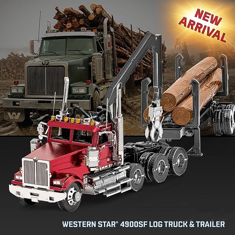 Estatua mágica de acero al por mayor freine camión pesado amor metal rompecabezas 3D tridimensional hecho a mano DIY modelo de montaje