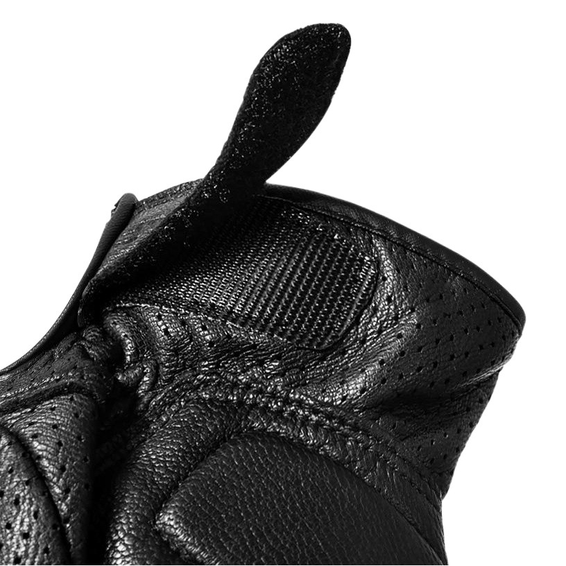 Motocicleta a prueba de viento de cuero resistente a la caída de los guantes de dedo completo pantalla táctil verano transpirable Four Seasons universal Knight guantes con agujeros