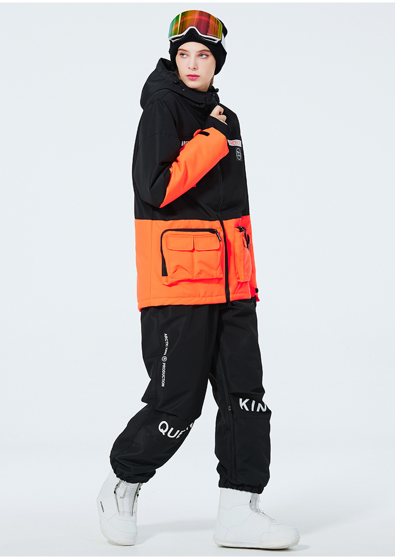 Men's Clothing Ski suit set for men and women couples warm and thick ski suit set single board double board ski suit_viptrois.com