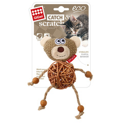 GiGwi Premium Cat Toy Feather Ball Toy for Grinding Teeth and Claws, Talking Pet Toy