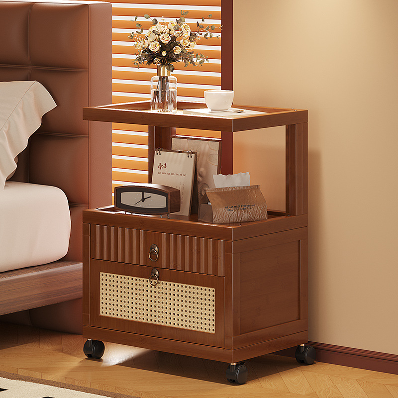 침실용 가정용 침대 옆 탁자, 가벼운 럭셔리 및 고급 감각, 임대용 소형 초소형 침대 옆 수납 캐비닛, 소파, 작은 사이드 테이블