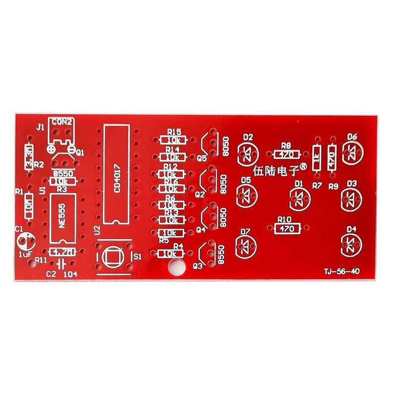 Electronic dice, practice for experiments, handmade, circuit, training