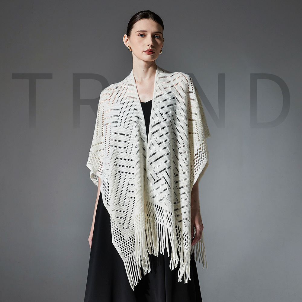 Amazon explosión de comercio exterior Europa y América primavera, verano y otoño nuevas damas de color sólido bordas delgadas de tejido con hoyos