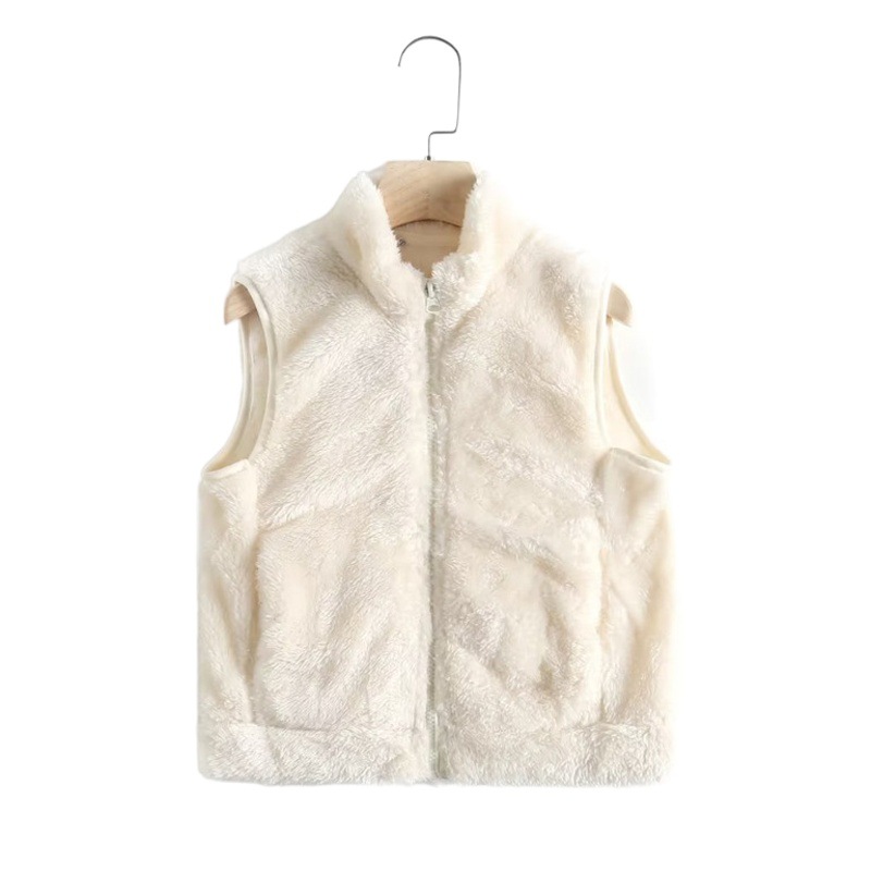 24 Chaleco de vellón polar largo para niños y niñas Chaleco de felpa cálido FY442205 453611 449888