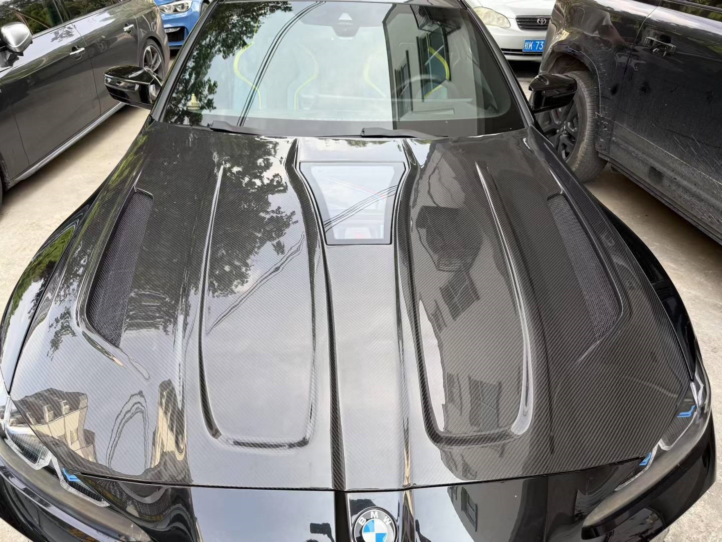 Suitable for Bmw M3 M4 Carbon Fiber Hood Imp Model Transparent Engine Hood G80 G82 Engine Hood Front Hood