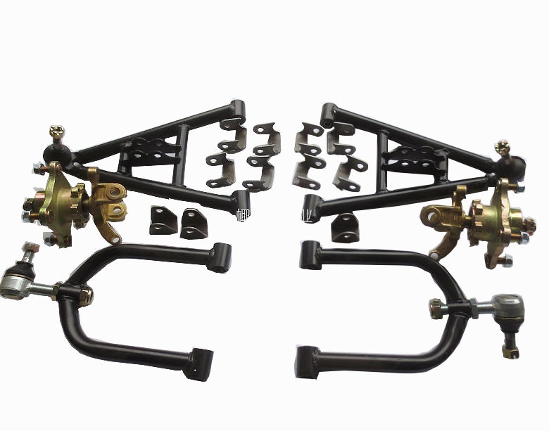 Modified Four-Wheel Go-Kart Front Suspension Parts, Big Bull Atv Front Swing Arm Steering Fork Flange Shock Absorber
