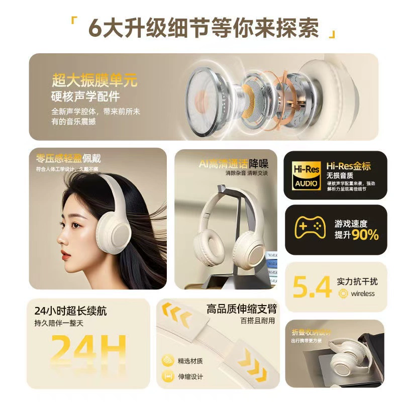Headphones, gaming laptop, for import, bluetooth